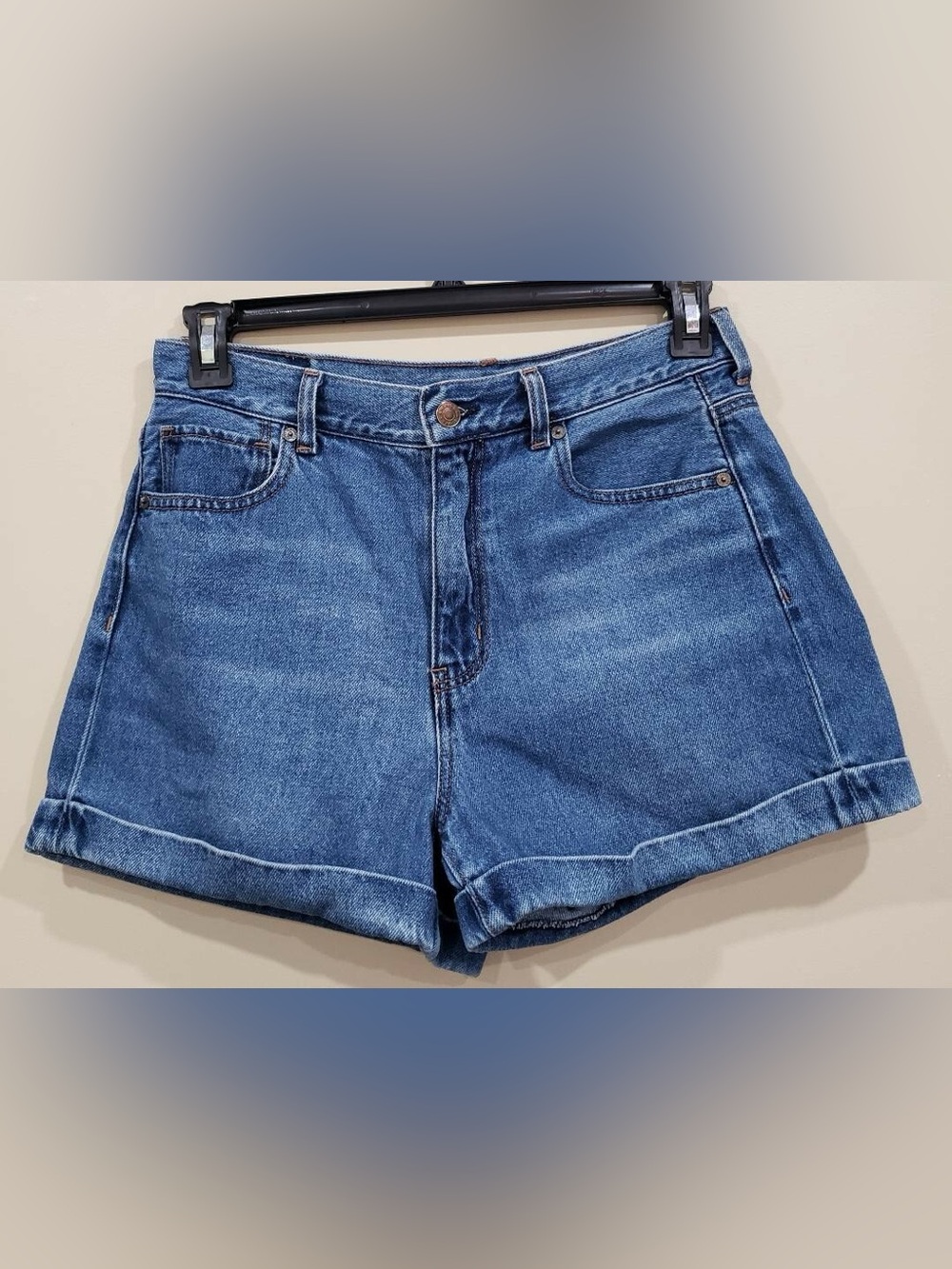 American Eagle Outfitters Blue Denim Mom Shorts